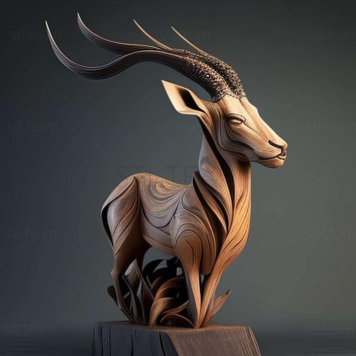 3D model Kanzi famous animal (STL)